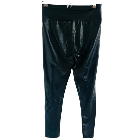 Yahoo Black Faux Leather Leggings - Picture 3 of 4